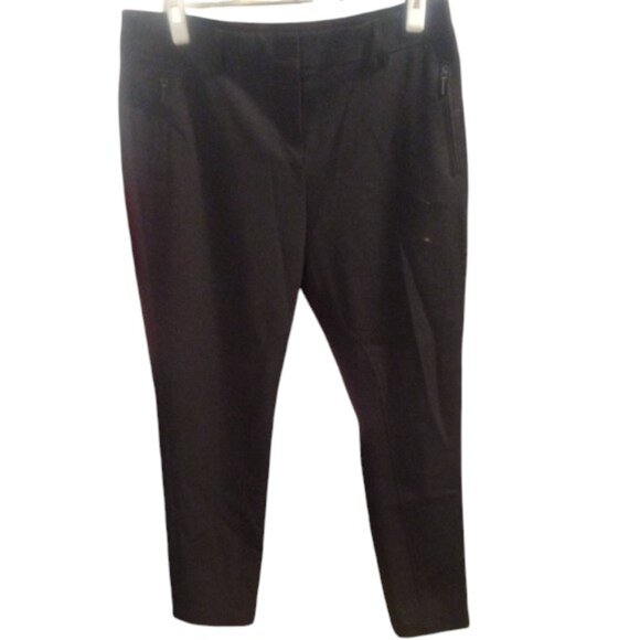 Akris Punto Classic Black Wool Pants | size 8 - Picture 2 of 7